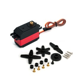 12kg Digital Servo Low Profile Servo Full Metal Gear High Torque 4.8-8.4V 180/270/360 Degree 1/10 1/8 Remote Car Low Profile Servo