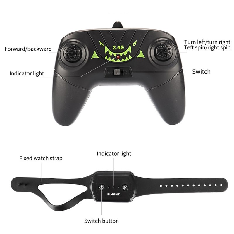 Amphibious RC Stunt Car Waterproof Gesture Sensor 4 Wheel Drive