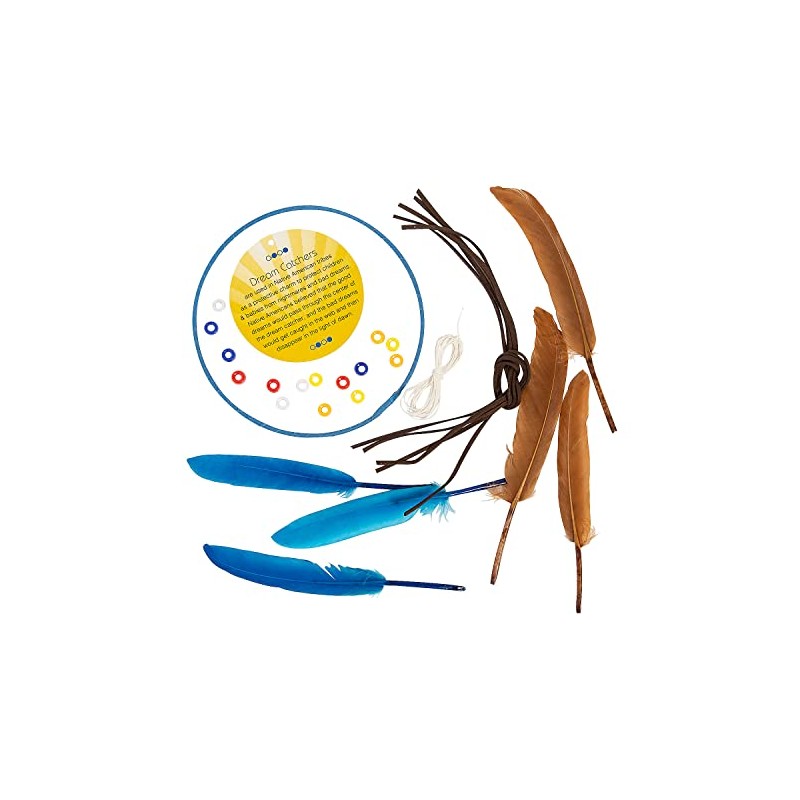 Dream Catcher with Educational Card Craft Kit, Makes 12