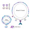 Mermaid Necklace Bracelet Set - Princess Party Accessories for Girls