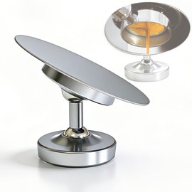 Espresso Shot Mirror for all Bottomless Portafilters Stainless steel mirror surface and magnetic adjustable base The espresso accessories is Observing coffee flow rate and channel effects