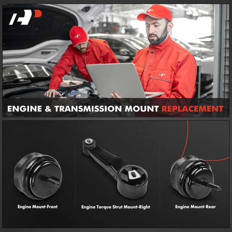 A-Premium 3PCS Engine Motor Mount and Torque Strut Mount Set