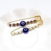 Mystart 4 Pieces Good Luck Blue Evil Eye Brooch Pins