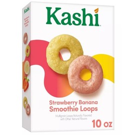 Cold Breakfast Cereal byKashi- Strawberry Banana Smoothie Loops Cereal - 12.7 Oz Box - Pack of 3
