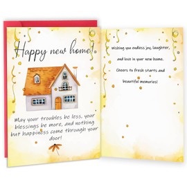 MOROLURU New Home Card, Funny Housewarming Card Gifts for Women Men, Congratulations on Having a New House Cards