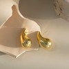 Fissen Teardrop Earrings for Women, Lightweight Gold Drop Earrings for
