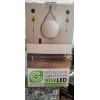 Greenlite Silver LED Sconce Light Fixture Plug & Play