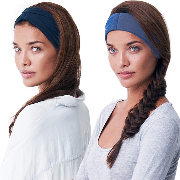 BLOM Original Headbands for Women Multipack, Non-Slip, Wear for Yoga, Fashion, Working Out, Travel or Running Multi Style