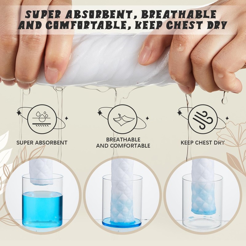 Boyiee Pack of 16 Reusable Cotton Bra Inserts Under the