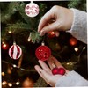 44pcs Red and White Christmas Baubles Shatterproof Christmas Ball Ornaments