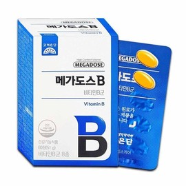 SellerHub 고려은단 메가도스B 850mg 60정x1개 비타민B군 활력 고함량 D (S35778651) Korea Eundan Megados B 850mg 60 Tablets x 1 Vitamin B Complex High Potency D