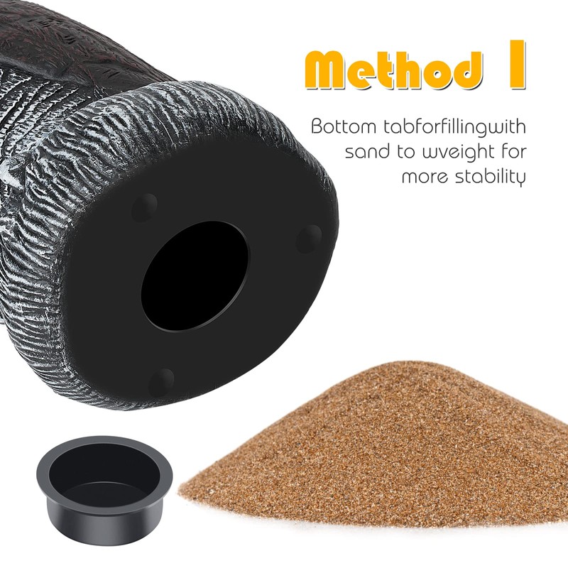 3-Pack Owl Decoys for Bird Deterrent - Weatherproof Bird Repellent