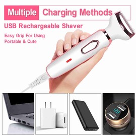 Rechargeable Body Hair Remover Versatile Body Nose Eyebrow Lip Hair Trimmer Women Electric Hair Remover