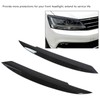 2PCS Car Headlight Eyebrows Carbon Fiber Style Left Right Replacement