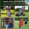 TLTWHS Magnetic Golf Scorecard Holder - Premium Leather Yardage Book