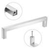 sourcing map 5 Pack Square Bar Drawer Handles, 6 1/4