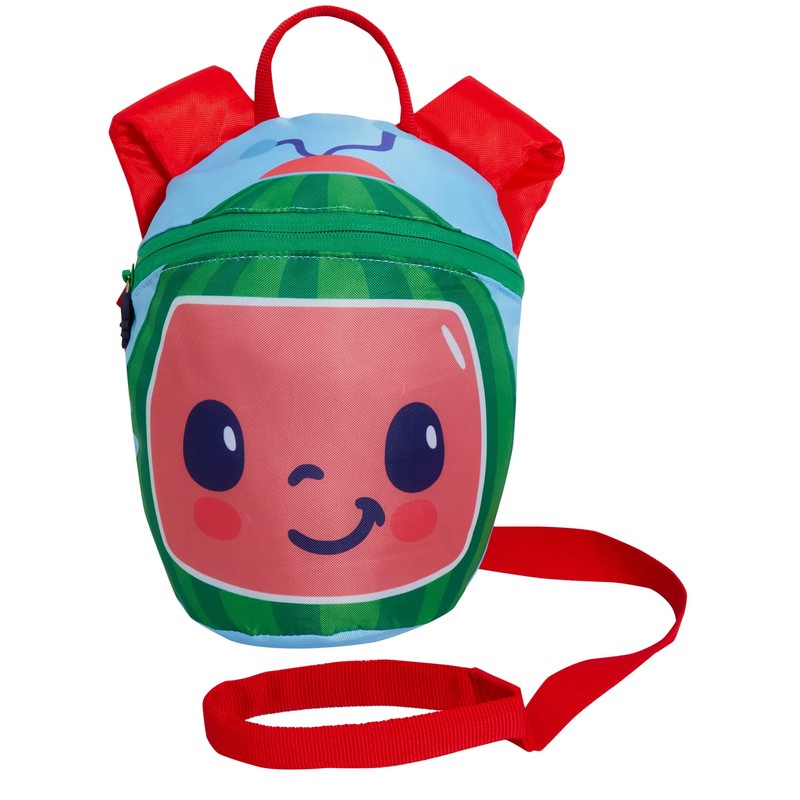 CoComelon Boys Girls Backpack With Reins Kids Detachable Safety Harness