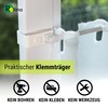 Rollina Curtain Rod Holder for Clamping, Set of 2, White,