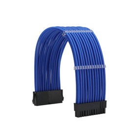 FormulaMod Sleeve Extension Power Supply Cable Kit 18AWG ATX 24P+ EPS 8-P+PCI-E8-P with Combs for PSU to Motherboard/GPU (Blue)
