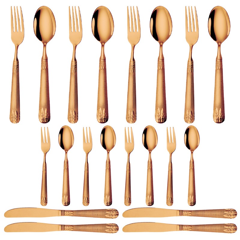 20 Pieces Silverware Set Premium Stainless Steel Flatware Set Service