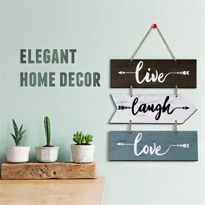 SOMEDA® Live Laugh Love Wall Sign Decoration