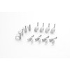 BG Electrical Round Cable Clips, Pack of 50, White, 6
