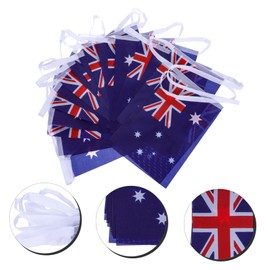 Alipis 5 Sets Australian Flags Bunting Verified Cotton Decorative String Flags Australian Cotton Blend Festival Decor