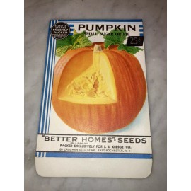 Better Homes Lot: 5 Vintage Better Homes PUMPKIN Seed Packets, Crosman Seed Co., E. Rochester