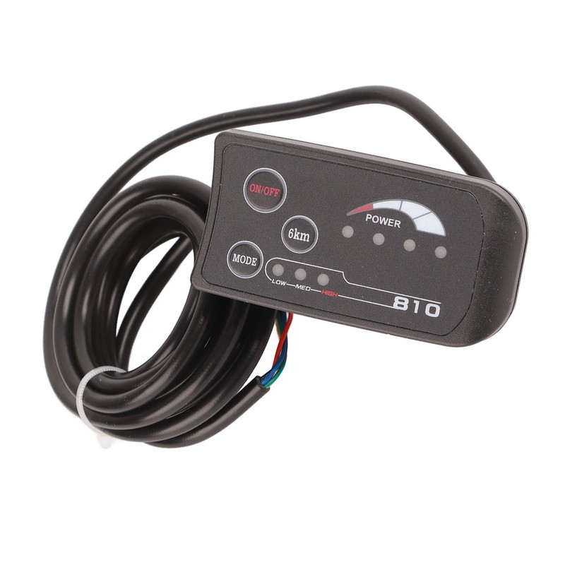 Electric Bicycle 810 LED Display With 5 Wire Cable Control