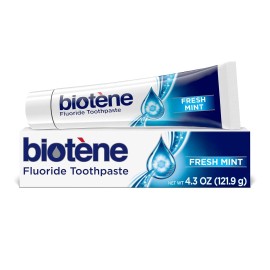 Biotène Biotene Original Sugar Free Fluoride Toothpaste for Dry Mouth, Fresh Mint 4.3 Oz