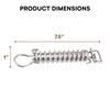 Wood Grip Swimming Pool Stainless Steel Spring Covers with Stopper