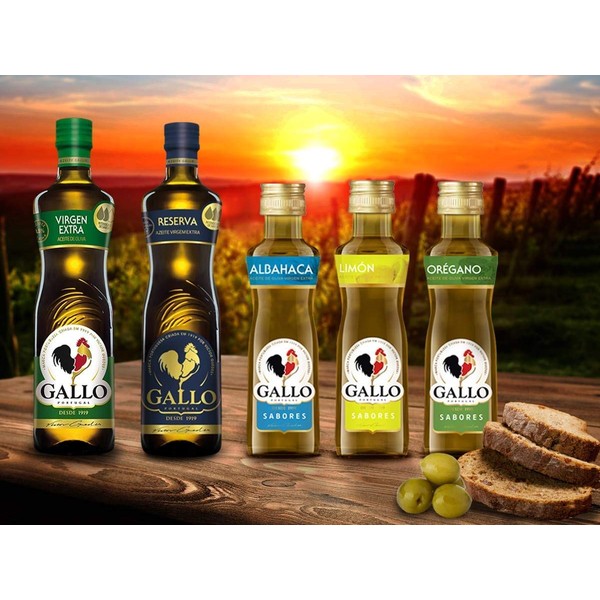 Pure Extra Virgin Olive Oil (25.4 Oz 750 ml) - Virgin Olive Oil - Aceite de Oliva Extra Virgen, Premium, EVOO - Victor Guedes El Gallo,Tradition Since 1919 by Serendipity Life (Extra Virgin Olive Oil)