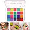 KARLOR Face Paint Palette, 20 Colourful Make-Up Colours, Neon Make-Up,