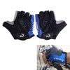 Zmart Cycle Gloves Pinky Swear on Half Cushion Blue Blue