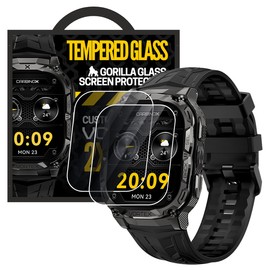 CARBINOX Tempered Glass Screen Protector Compatible for Vortex Smart Watch - High Transparency, Anti Scratch, High Sensitivity, Bubble Free (2 Pack) Vortex