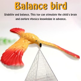 Balancing Bird, Hovering Eagle, Magical Balancing Bird Eagle with Pyramid Stand at Home Focus on Physics Science Product