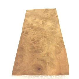 Pimento Burl wood veneer 3" x 6"-7" raw with no backing 1/32"-1/42" thick