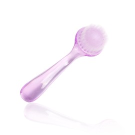 Facial Cleansing Brush - Gentle Exfoliator, Deep Cleansing, Massaging Brush,Nail Cleaning Brush - Soft Brush for Home & Salon Use - Purple