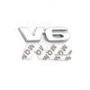 Pack of 2 V6 Edition emblems, can be used for