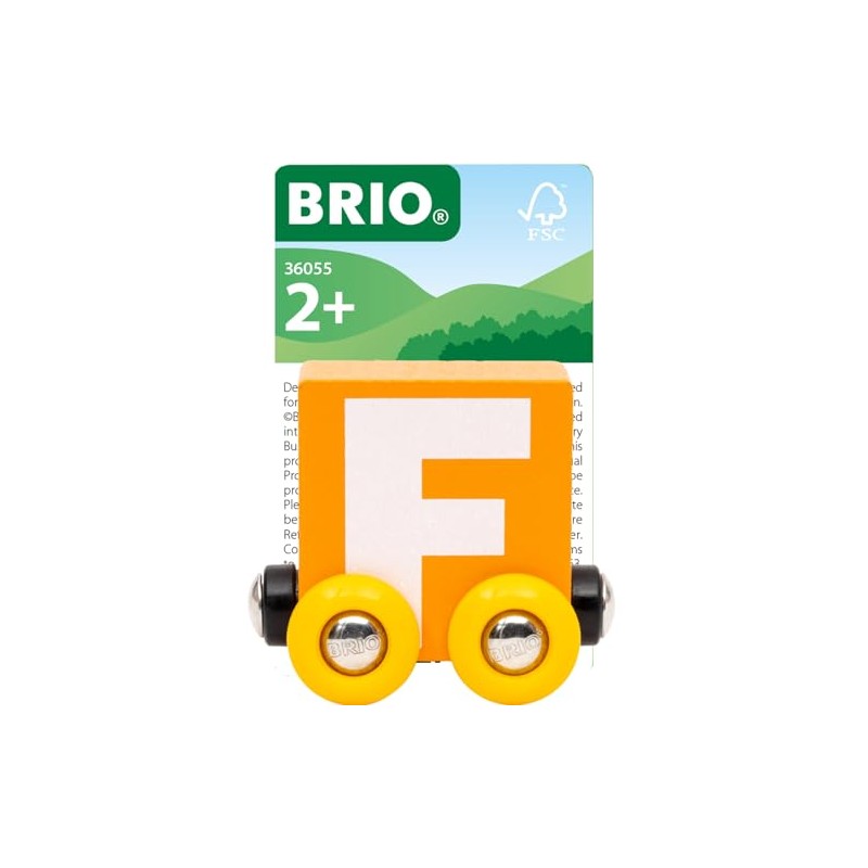 BRIO – Letter Train F | Wooden Train Set Accessory