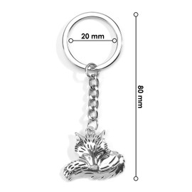 Fox Keyring, Forest Animal Pendant, Fox Decoration, Cuddly Toy, Small, Fox Gift for Children, Adults