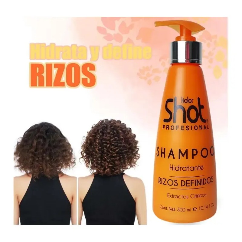 Shampoo Rizos Definidos Kolor Shot Extractos Cítricos 300ml