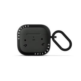 CASETiFY Bounce AirPods (4th Gen) Case with Ring [Military Grade Drop Tested / 6.6ft Drop Protection/Anti-Scratch] - sad Potato face by sad Potato Club - Charcoal