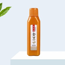 Flmouce Gold Sumi Ink, Chinese Gold Calligraphy Ink, Calligraphy Ink Colors,Liquid Golden Carbon Ink, Manga Ink (120ml (4.06oz), Gold)