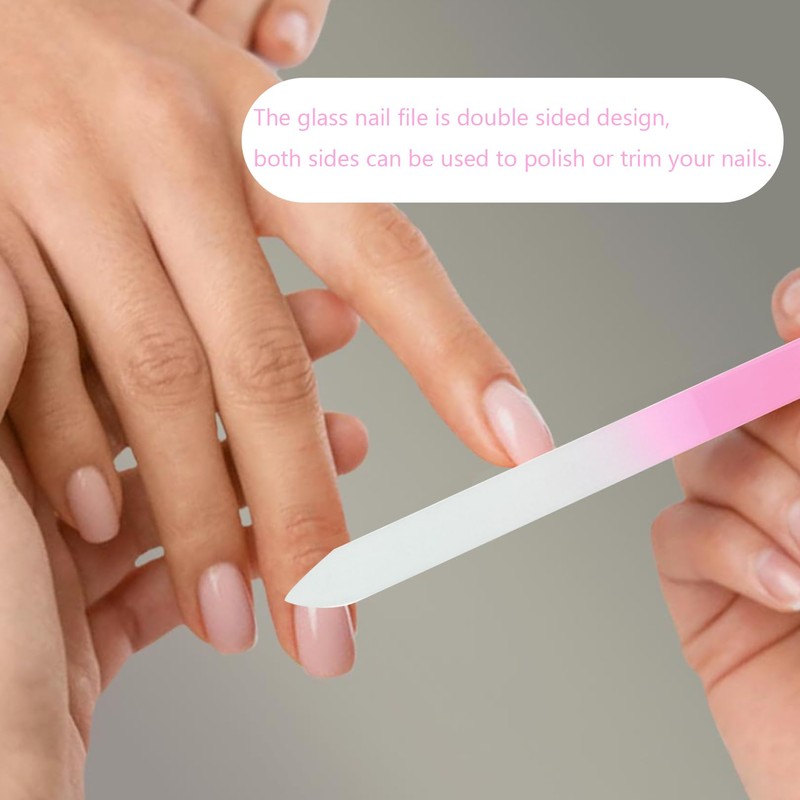 3 Pcs Nano Glass Nail File - Gentle Filing &