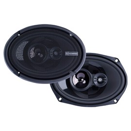 Memphis Audio PRX6903 Power Reference Series 6x9 3-Way Coaxial Speakers with Swivel Tweeters - Pair with OEMBKT69 Vehicle Specific 6X9 Speaker Adaptors