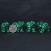 Justinstones Synthetic Malachite Carved Elephant Crystal Animal Totem Spirit Stone