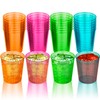 DecorRack 2 Oz Neon Shot Glasses, Plastic Shot Cup, Disposable