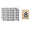 GOYAPRINT 100 Number Stickers 25mm 0 to 9 Number Plates