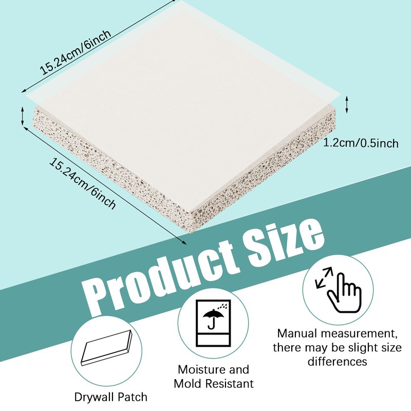Amylove Drywall Repair Panel Drywall Patch Panel for Wall Repair(4